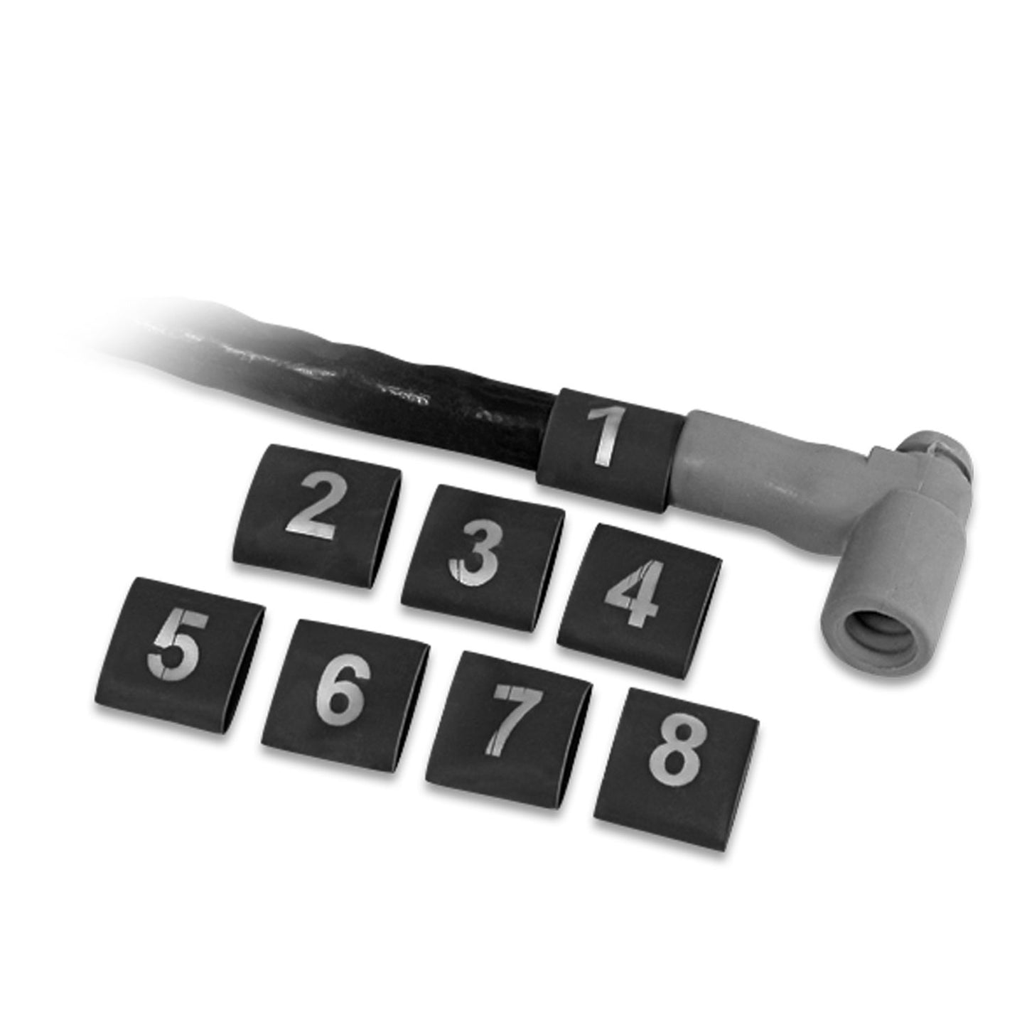 Shrink Sleeve, Numbered For Cylinders This Sleeving Simply Slides Over The Spark Plug Boot Or Other Connection And Will Shrink Tightly Around It For A Secure Connecв­Tion MSD Ignition