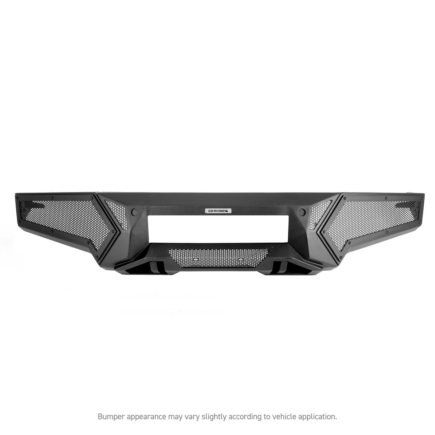 Element Front Bumper with Fixed Light Bar Mount Textured Blk 2019-2022 Silverado/Sierra 1500 Go Rhino