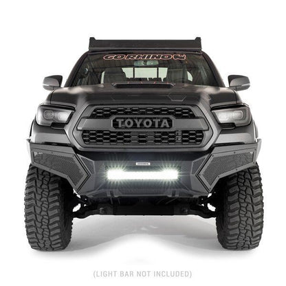 Element Front Bumper with Power Actuated Hide Away Light Bar Mount Textured Black 2016-2023 Toyota Tacoma Go Rhino-2