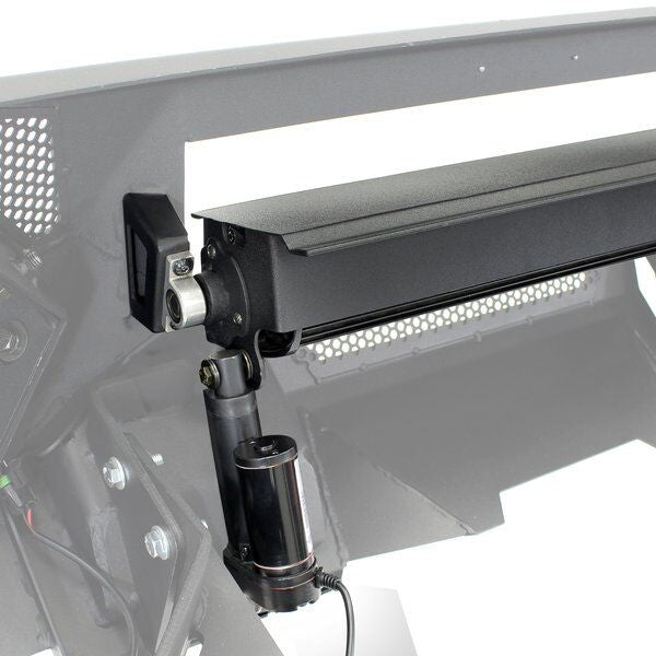 Element Front Bumper with Power Actuated Hide Away Light Bar Mount Textured Black 2016-2023 Toyota Tacoma Go Rhino-4