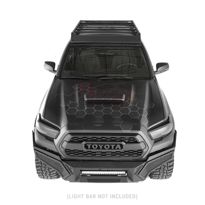 Element Front Bumper with Power Actuated Hide Away Light Bar Mount Textured Black 2016-2023 Toyota Tacoma Go Rhino-10