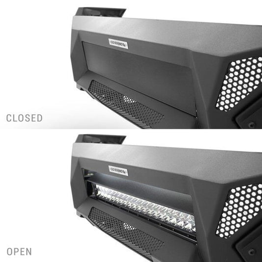 Element Frt Bumper W/Power Actuated Light Bar Mount TextBlack 2024-2026 Toyota Tacoma Go Rhino-1