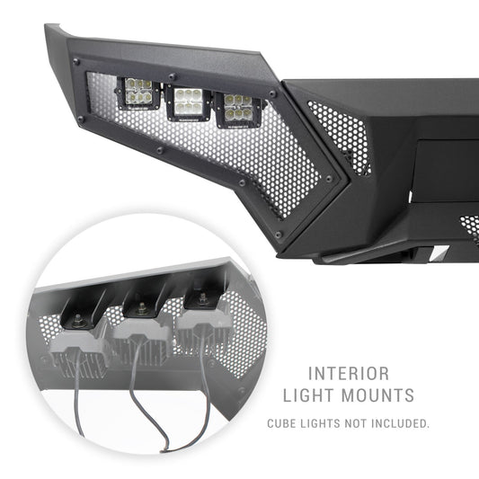 Element Front Bumper with Fixed Light Bar Mount Textured Black 2024-2026 Toyota Tacoma Go Rhino-1