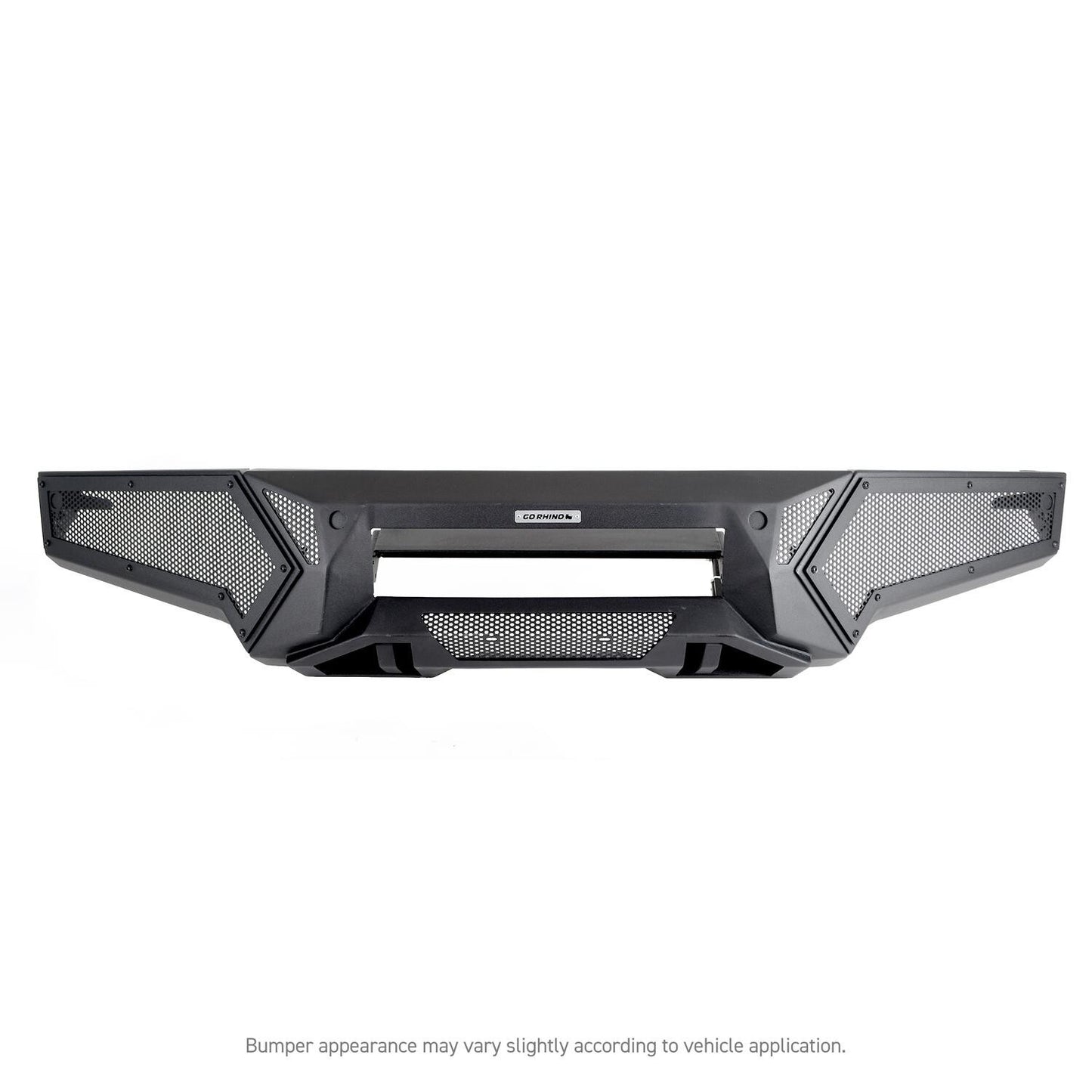 Element Front Bumper with Power Actuated Hide Away Light Bar Mount Textured Black 2021-2023 Ford F-150 Go Rhino-7