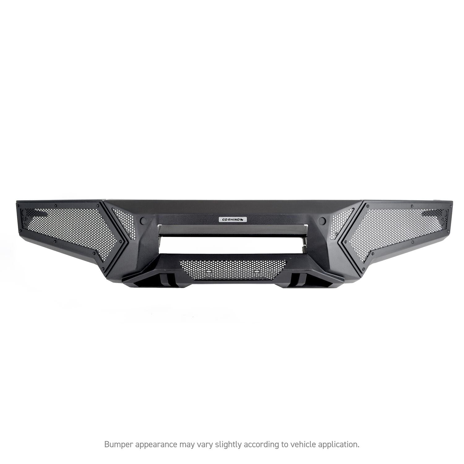 Element Front Bumper with Power Actuated Hide Away Light Bar Mount Textured Black 2021-2023 Ford F-150 Go Rhino-7