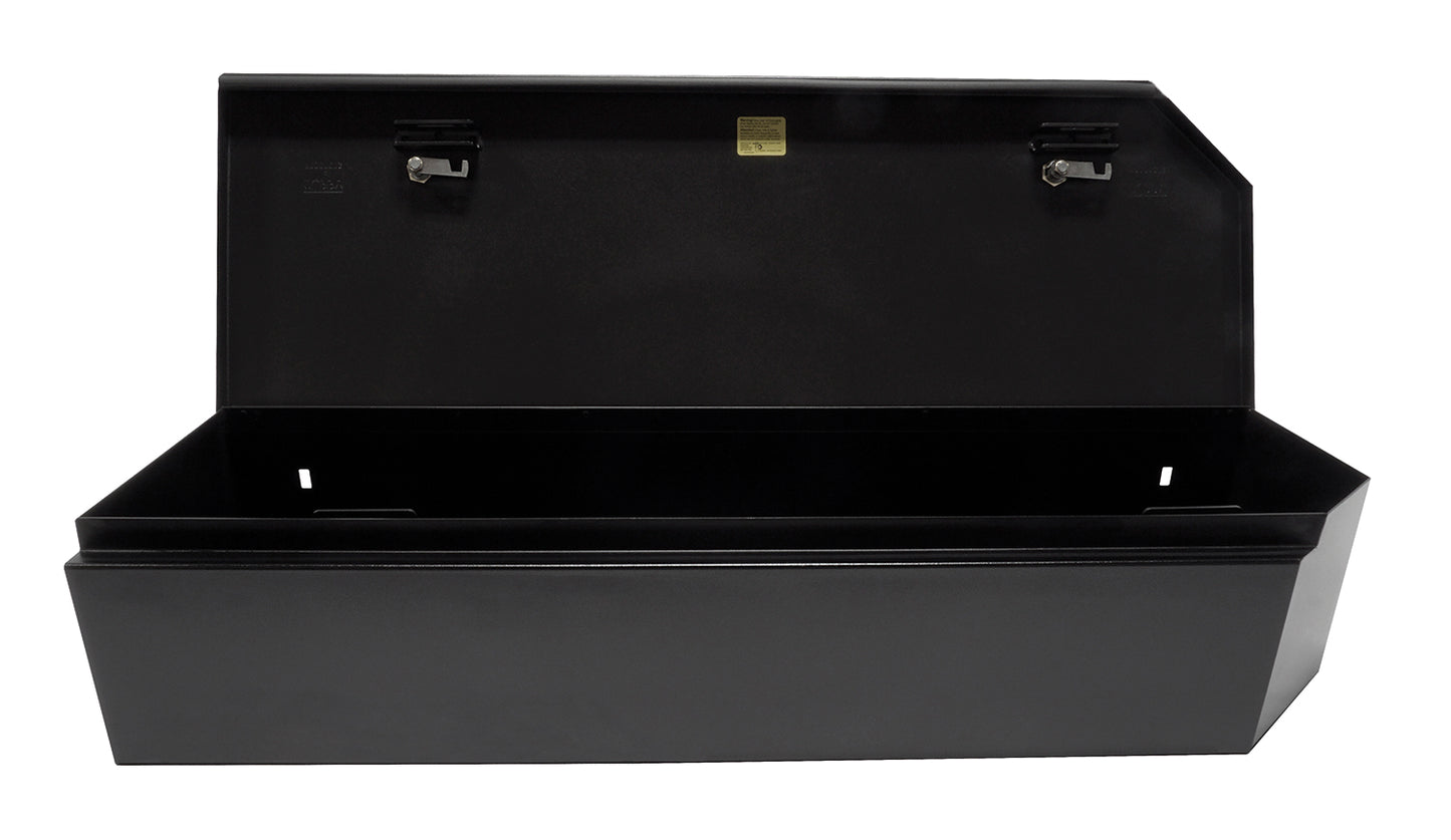 Rear Underseat Lockbox 15-23 F-150 17-23 F-250/350/450 Super Duty w/ Crew Cab 60 Percent Length Black Products Tuffy Security-2