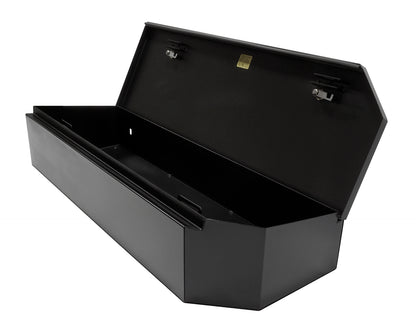 Rear Underseat Lockbox 15-23 F-150 17-23 F-250/350/450 Super Duty w/ Crew Cab 60 Percent Length Black Products Tuffy Security-6