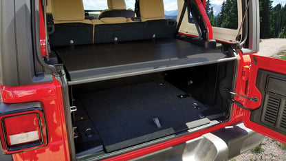 Deluxe Cargo Enclosure - 18-23 Wrangler JL {21-23 Exc. 4XE} w/o OEM Subwoofer Rear Seats Must Be Removed on 2-Door Models Black Products Tuffy Security-7