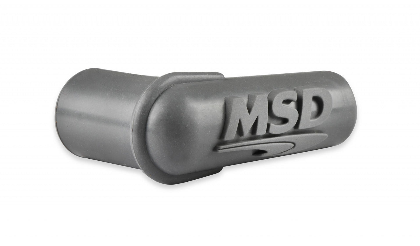 Boots, 90 Degree Logo Spark Plug, Gray Silicone 50Ea Spark Plug Boots, 90 Degree With Logo, Gray Silicone 50Ea MSD Ignition-3