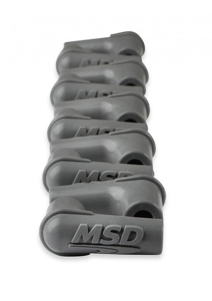 Boots, 90 Degree Logo Spark Plug, Gray Silicone 50Ea Spark Plug Boots, 90 Degree With Logo, Gray Silicone 50Ea MSD Ignition-5