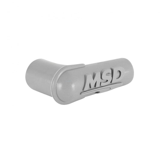 90 Degree Spark Plug Boot, Gray Silicone, 100Each 100 Qty 90 Degree Gray Silicone Spark Plug Boots MSD Ignition