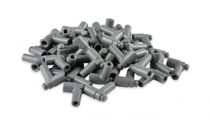 Boots, 90 Degree Nipple, GM Hei, 50Ea Spark Plug Boots, 90 Degree With GM Hei Nipple, Gray Silicone, 50Ea MSD Ignition-4