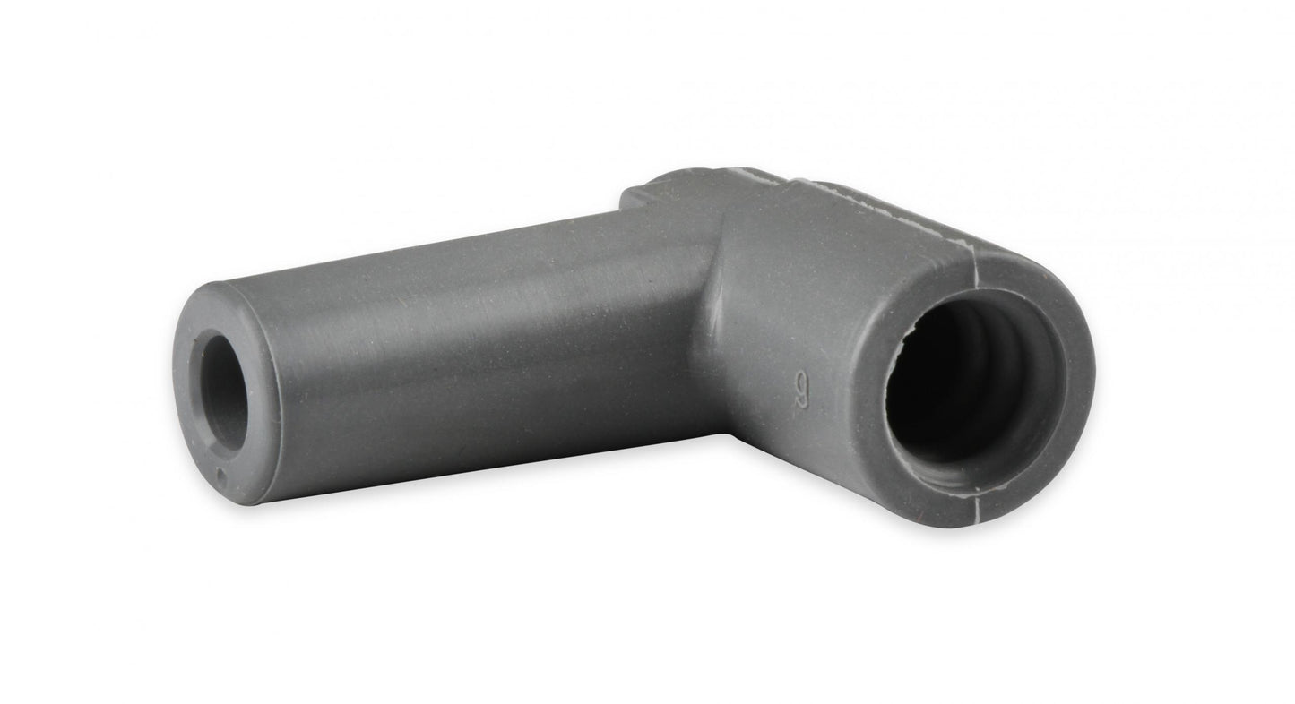 Boots, 90 Degree Nipple, GM Hei, 50Ea Spark Plug Boots, 90 Degree With GM Hei Nipple, Gray Silicone, 50Ea MSD Ignition-6