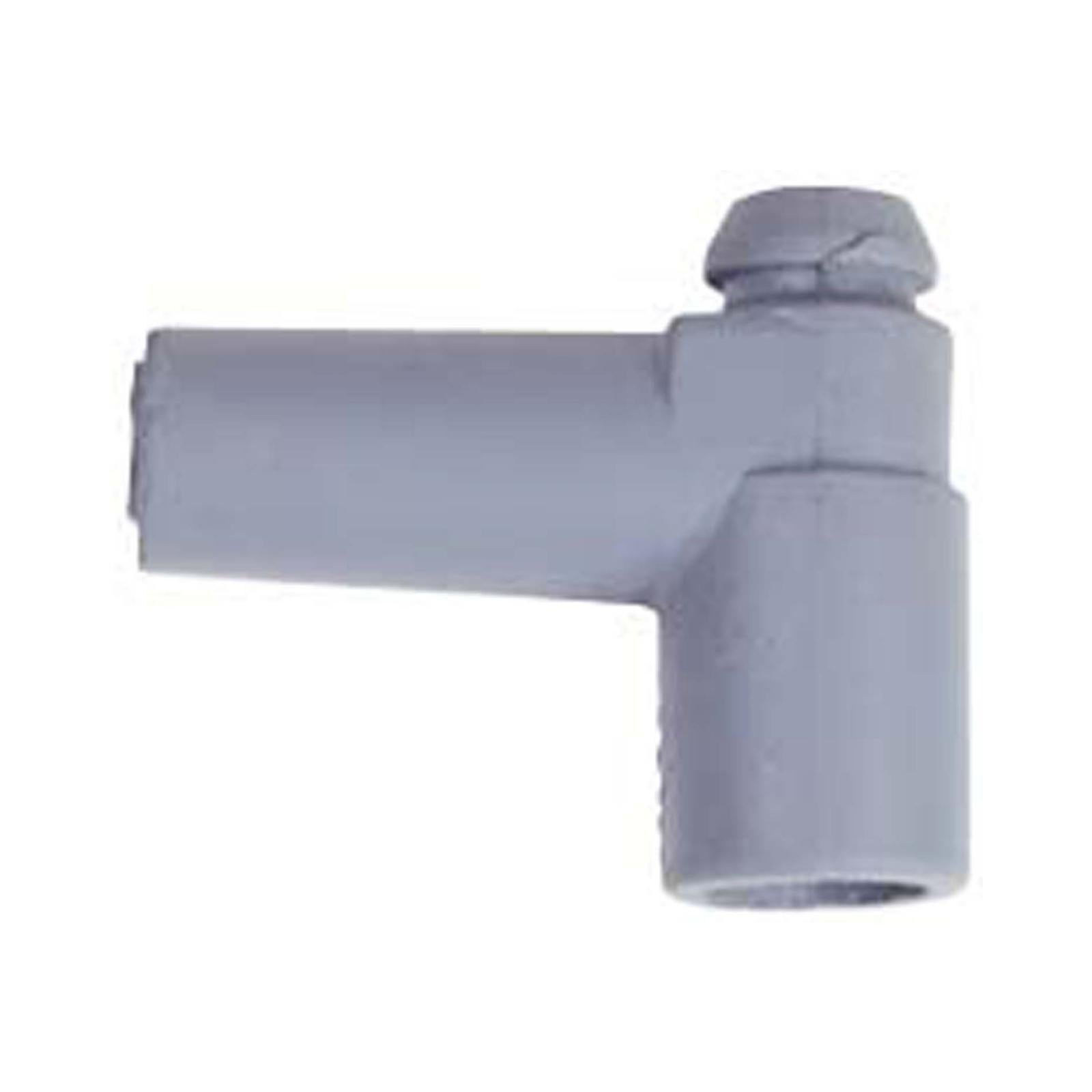 90 Degree GM Hei Distributor Boot, 1975-83, 100 Each 100 Qty 90 Degree GM Hei Distributor '75-'83, Gray, Socket, Silicone Spark Plug Boots MSD Ignition