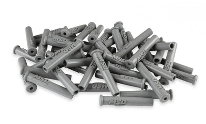 Boots, Straight, Logo Gray Silicone, 50Ea Spark Plug Boots, Straight/Multi-Angle, With Logo Gray Silicone, 50Ea MSD Ignition-3