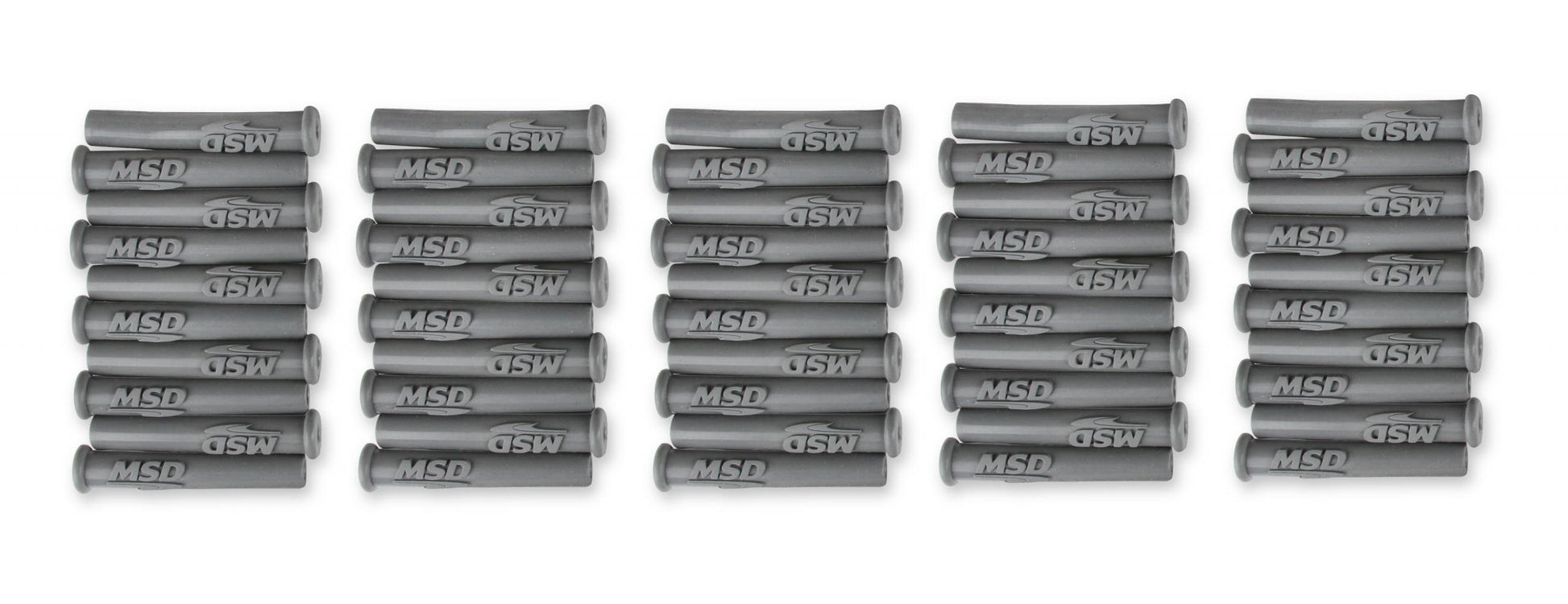 Boots, Straight, Logo Gray Silicone, 50Ea Spark Plug Boots, Straight/Multi-Angle, With Logo Gray Silicone, 50Ea MSD Ignition-4