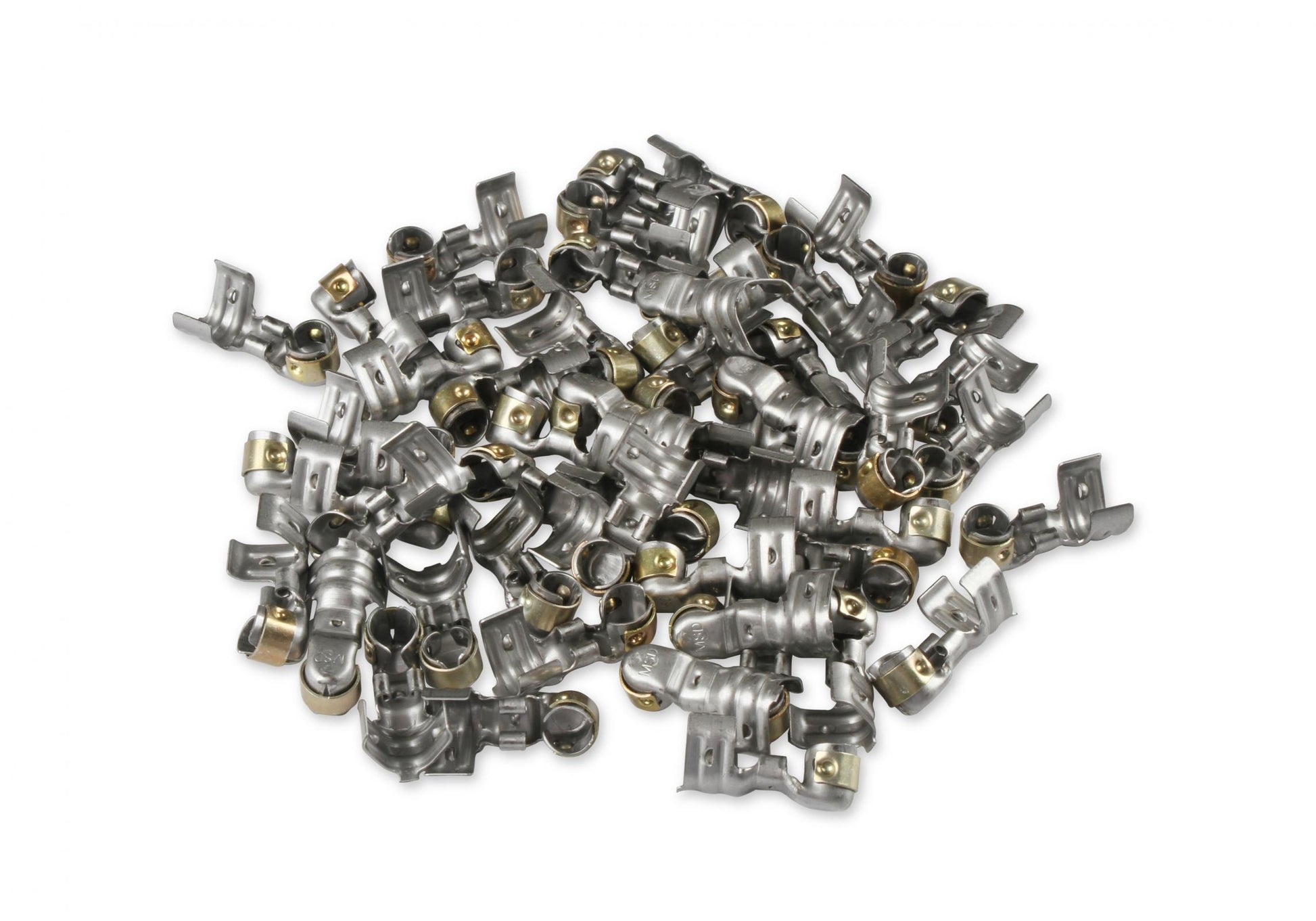 Terminals, Spark Plug Wire 90 Degree Qty 50 Spark Plug Terminals, 90 Degrees Dual Crimp, Stainless Steel Qty 50 MSD Ignition