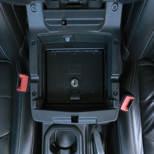 Console Safe - 20-23 Gladiator / 18-23 Wrangler JL w/ Factory Console Black Products Tuffy Security