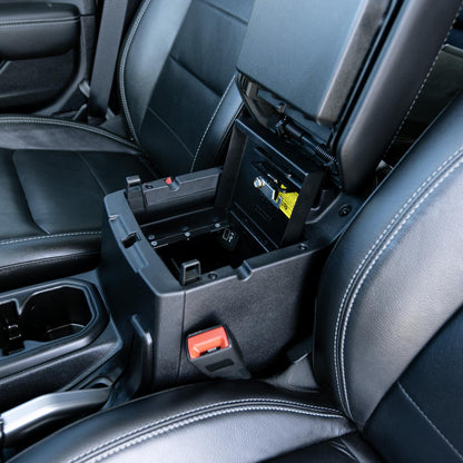 Console Safe - 20-23 Gladiator / 18-23 Wrangler JL w/ Factory Console Black Products Tuffy Security-4