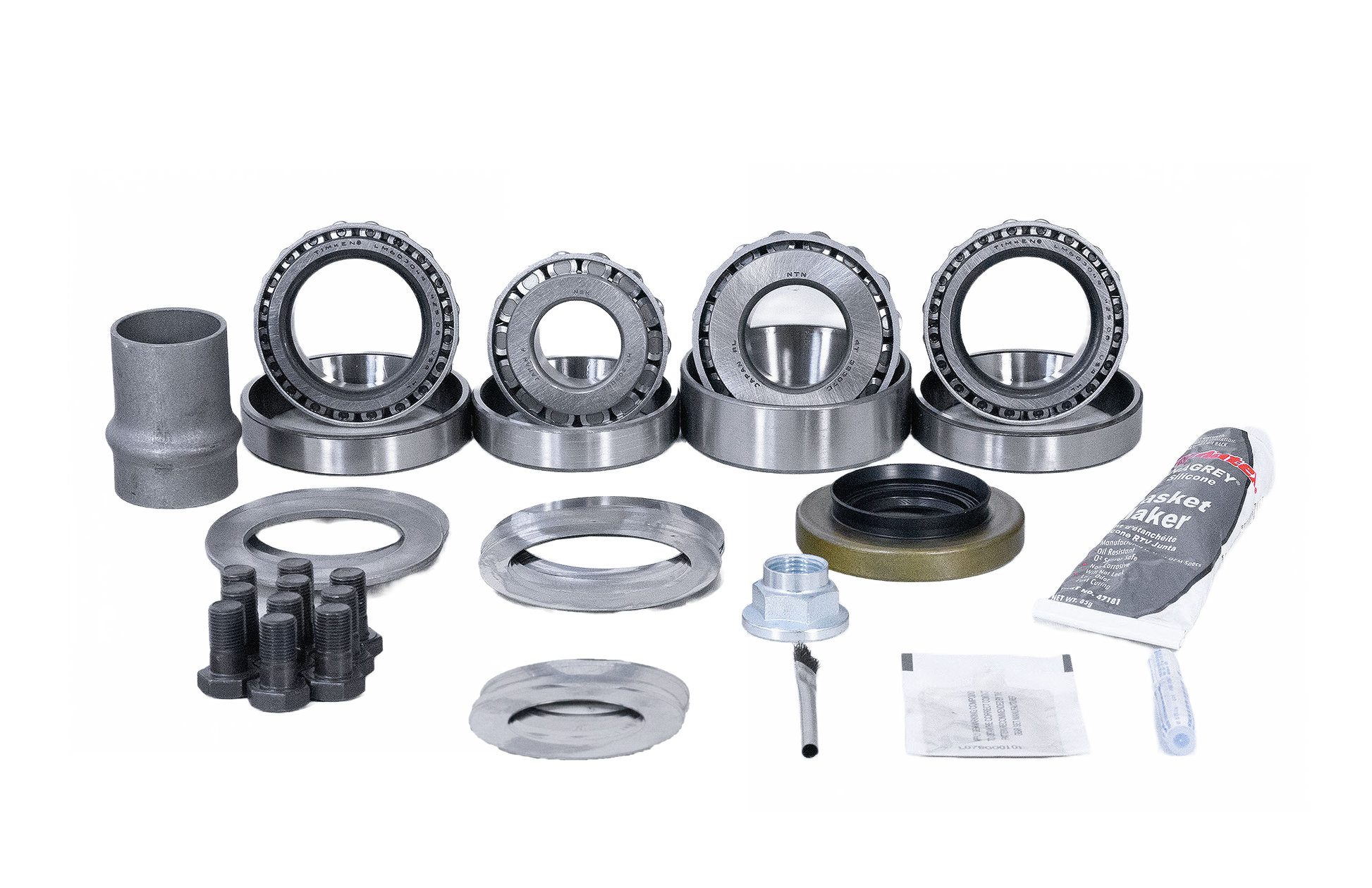 Toyota 7.5 Inch IFS 50mm Bearings Ring Pinion Master Install Kit Revolution Gear and Axle
