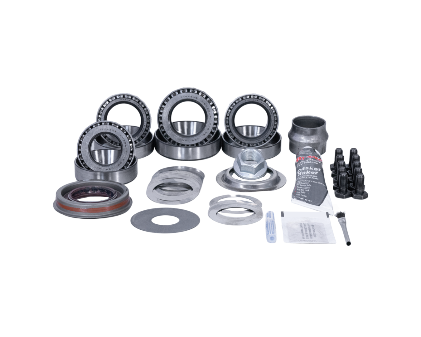 Dana 30 Front Jeep Wrangler JK Ring Pinion Master Install Kit Revolution Gear and Axle