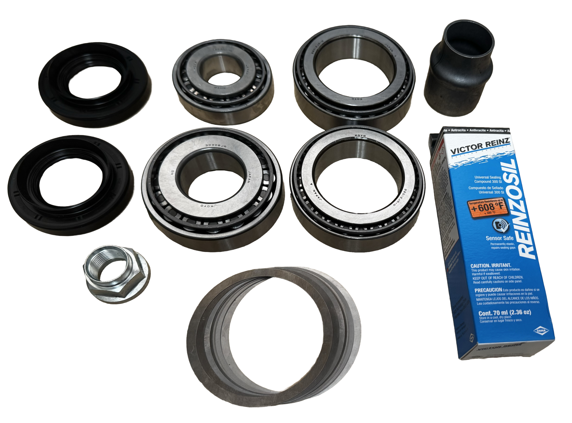 Toyota 9.5 Inch Rear Land Cruiser 1998-07 Open Differential Ring Pinion Master Install Kit Revolution Gear and Axle