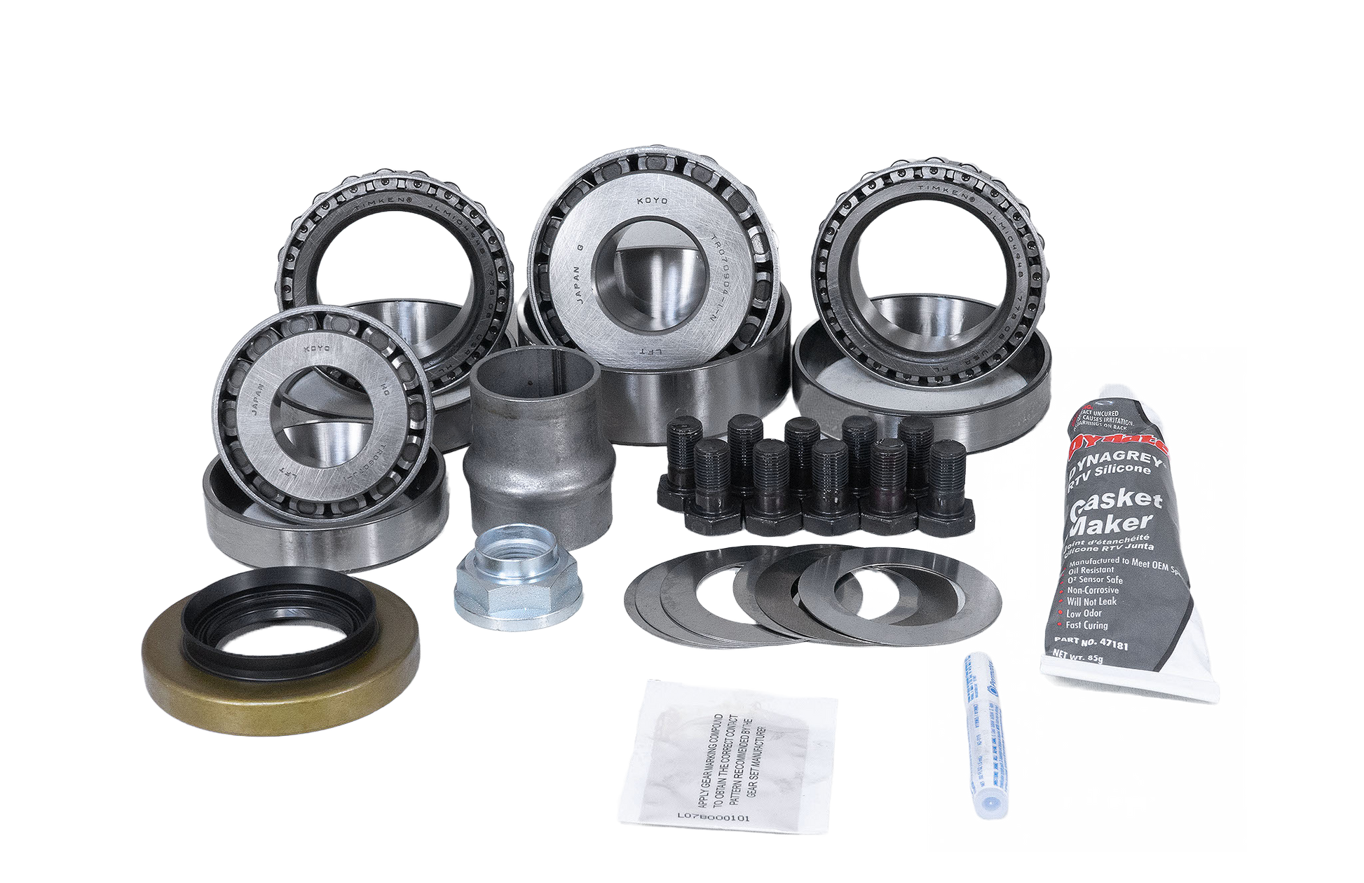 Toyota 8 Inch Front Land Cruiser 1990-97 Open Carrier Ring Pinion Master Install Kit Revolution Gear and Axle