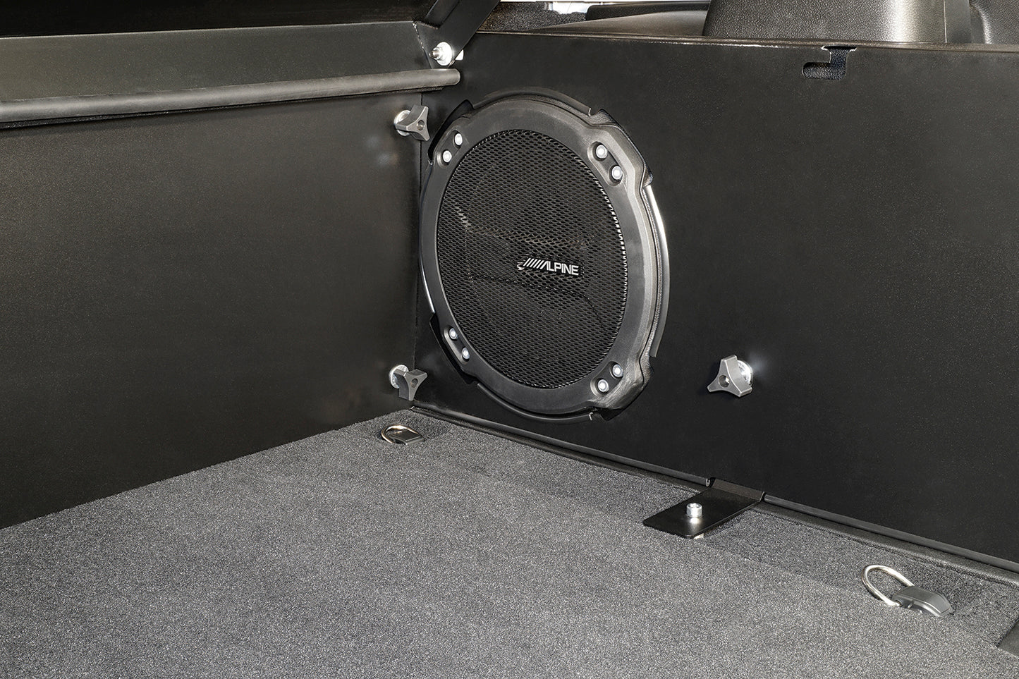 Deluxe Cargo Enclosure - 18-23 Wrangler JL {21-23 Exc. 4XE} 4-Door w/ OEM Subwoofer Black Products Tuffy Security-10