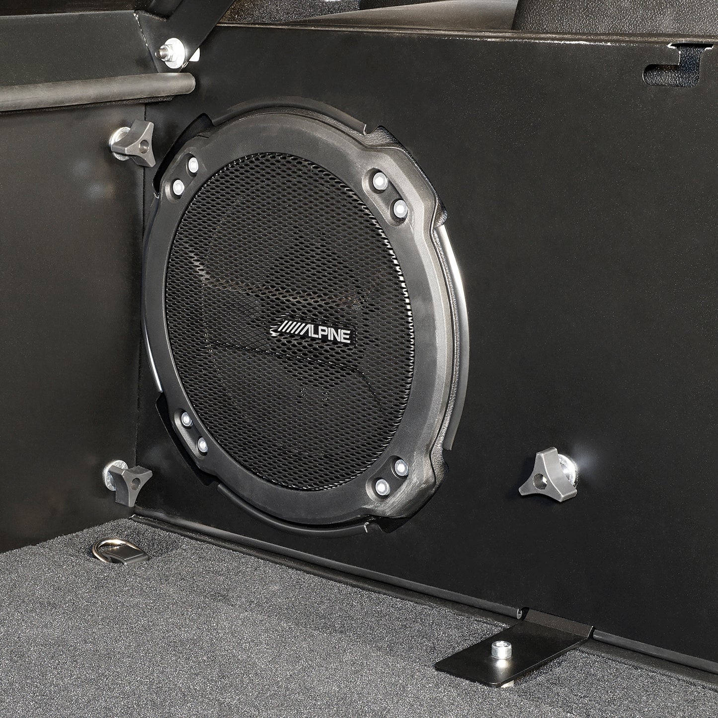 Deluxe Cargo Enclosure - 18-23 Wrangler JL {21-23 Exc. 4XE} 4-Door w/ OEM Subwoofer Black Products Tuffy Security-11