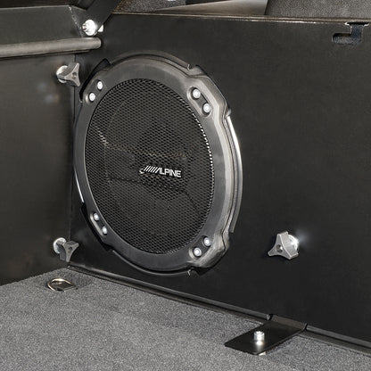 Deluxe Cargo Enclosure - 18-23 Wrangler JL {21-23 Exc. 4XE} 4-Door w/ OEM Subwoofer Black Products Tuffy Security-11