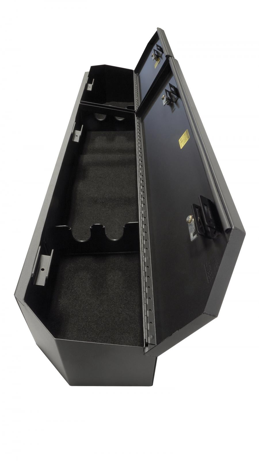 Rear Underseat Lockbox 19-23 Silverado/Sierra 1500 {19 New Body Style} / 20-21 2500HD/3500HD w/ Crew, Extended Cab Black Products Tuffy Security-7