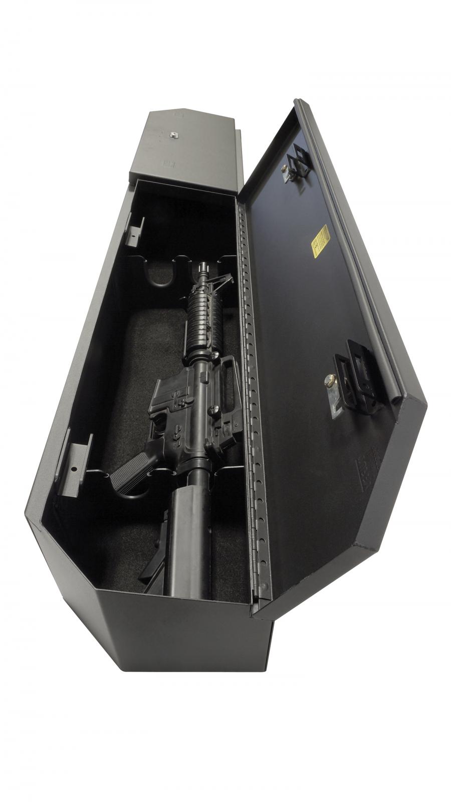 Rear Underseat Lockbox 19-23 Silverado/Sierra 1500 {19 New Body Style} / 20-21 2500HD/3500HD w/ Crew, Extended Cab Black Products Tuffy Security-8