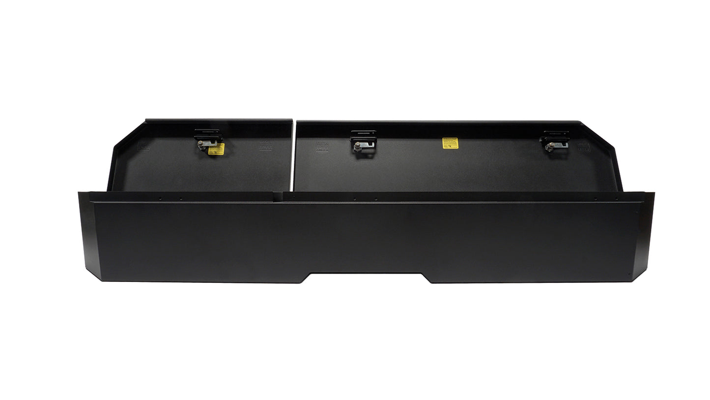 Rear Underseat Lockbox 19-23 Silverado/Sierra 1500 {19 New Body Style} / 20-21 2500HD/3500HD w/ Crew, Extended Cab Black Products Tuffy Security-4