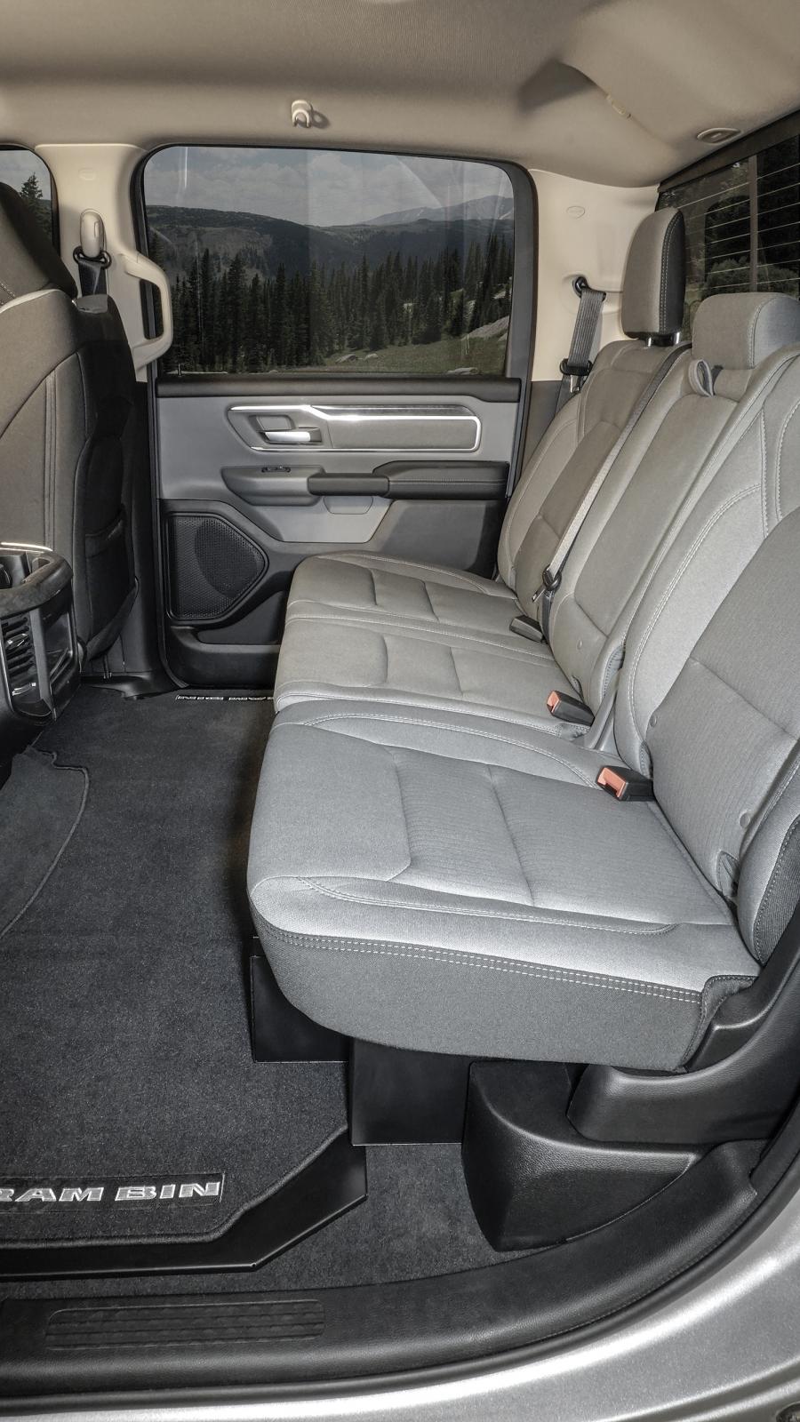 Rear Underseat Lockbox 19-23 Ram 1500 w/ Crew Cab Black Products Tuffy Security-10