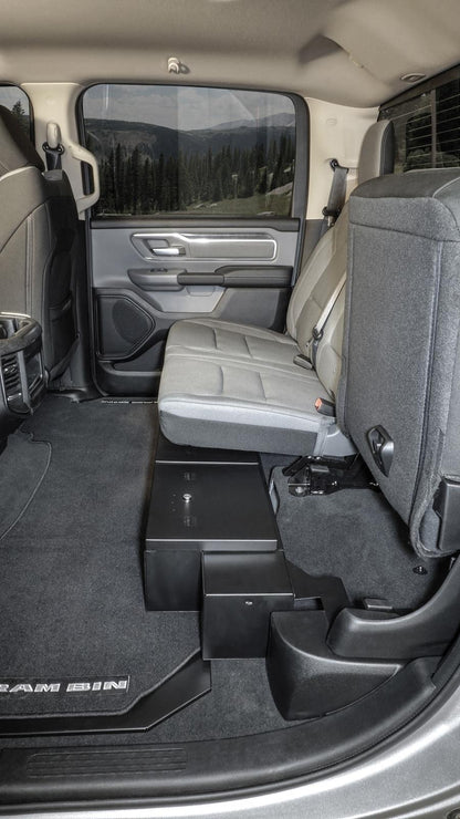 Rear Underseat Lockbox 19-23 Ram 1500 w/ Crew Cab Black Products Tuffy Security-11