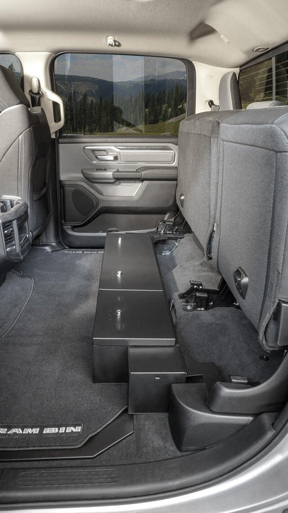 Rear Underseat Lockbox 19-23 Ram 1500 w/ Crew Cab Black Products Tuffy Security-12