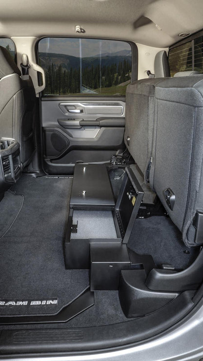 Rear Underseat Lockbox 19-23 Ram 1500 w/ Crew Cab Black Products Tuffy Security-14
