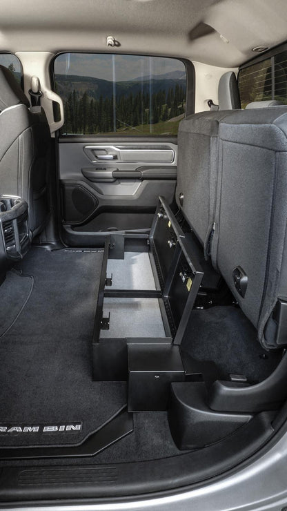 Rear Underseat Lockbox 19-23 Ram 1500 w/ Crew Cab Black Products Tuffy Security-15