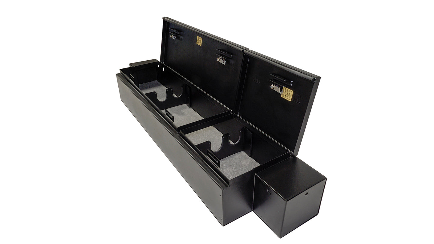 Rear Underseat Lockbox 19-23 Ram 1500 w/ Crew Cab Black Products Tuffy Security-9