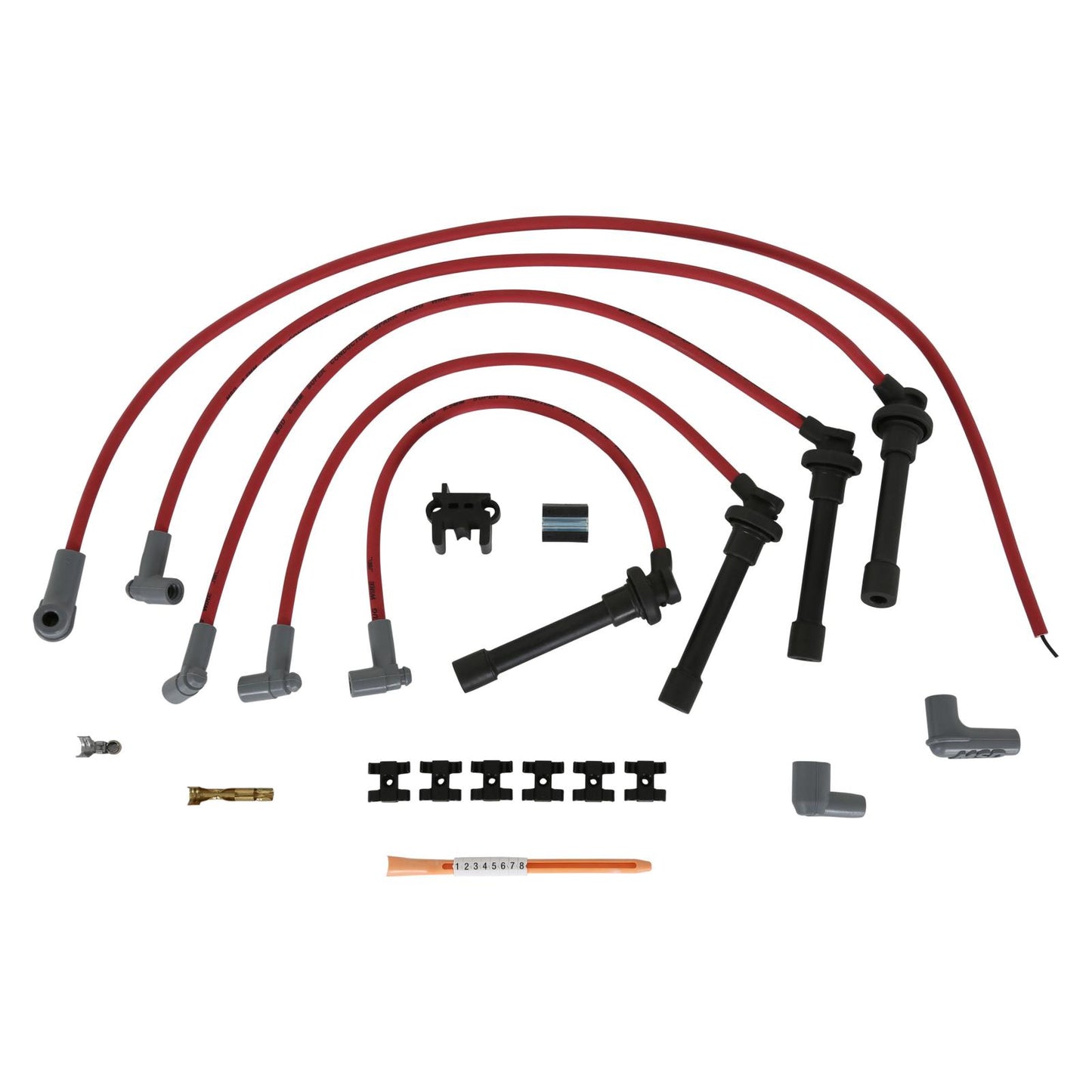 Super Conductor Spark Plug Wire Set Honda Civic 1.6L '92-'00 W/Tower Cap The 8.5Mm Super Conductor Wire Is The Performance Wire MSD Ignition