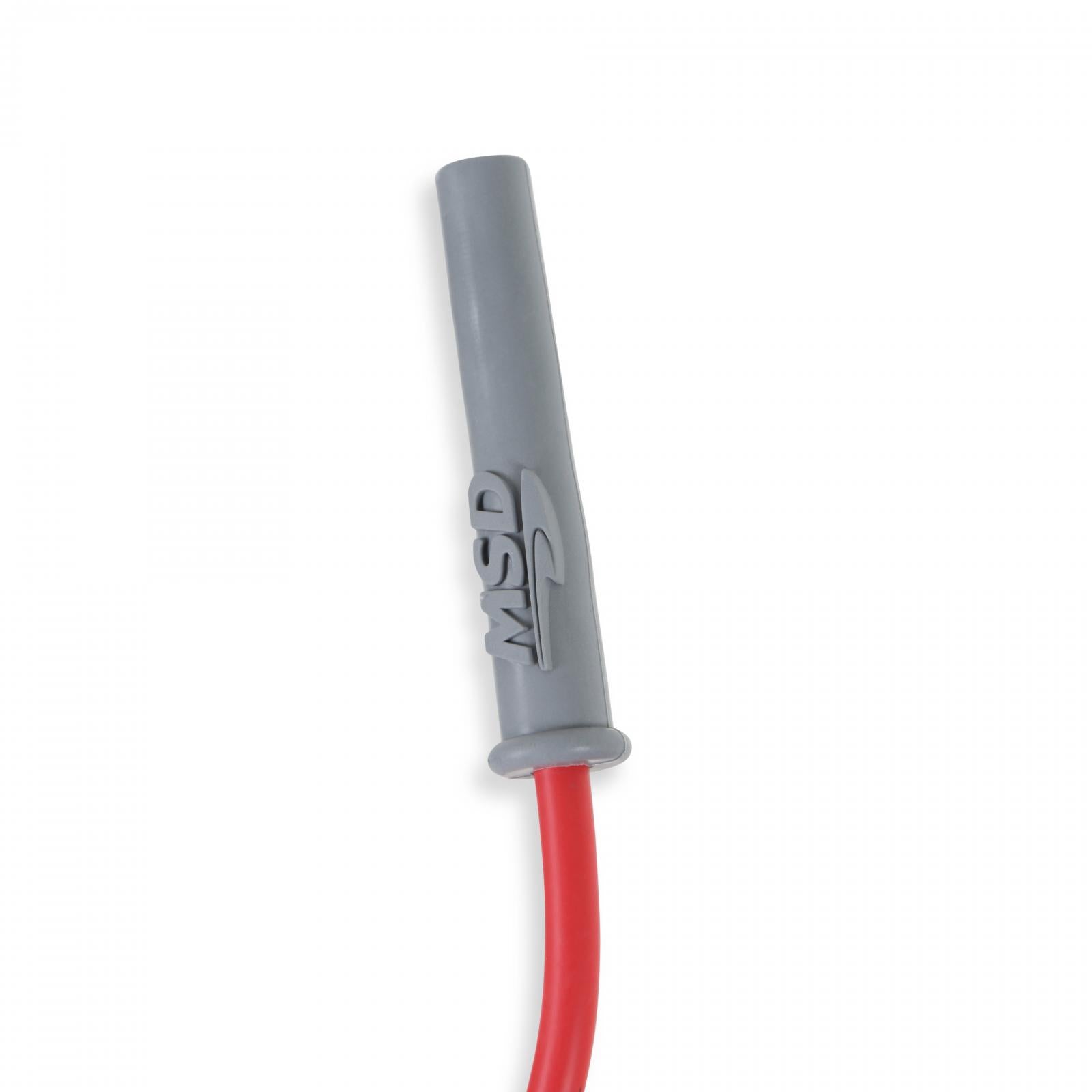 Super Conductor Spark Plug Wire Set Ford 289-302, W/Hei Cap For Use With Ford Small Block, 289-302 With Hei Cap, Red Jacket MSD Ignition-2