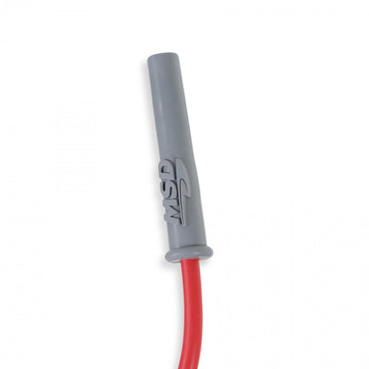 Super Conductor Spark Plug Wire Set Ford 289-302, W/Hei Cap For Use With Ford Small Block, 289-302 With Hei Cap, Red Jacket MSD Ignition-2