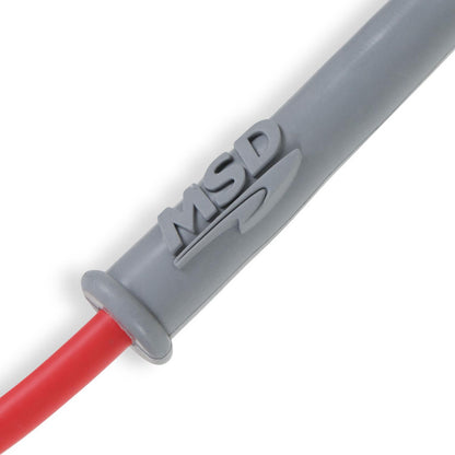 Super Conductor Spark Plug Wire Set Ford 289-302, W/Hei Cap For Use With Ford Small Block, 289-302 With Hei Cap, Red Jacket MSD Ignition-3