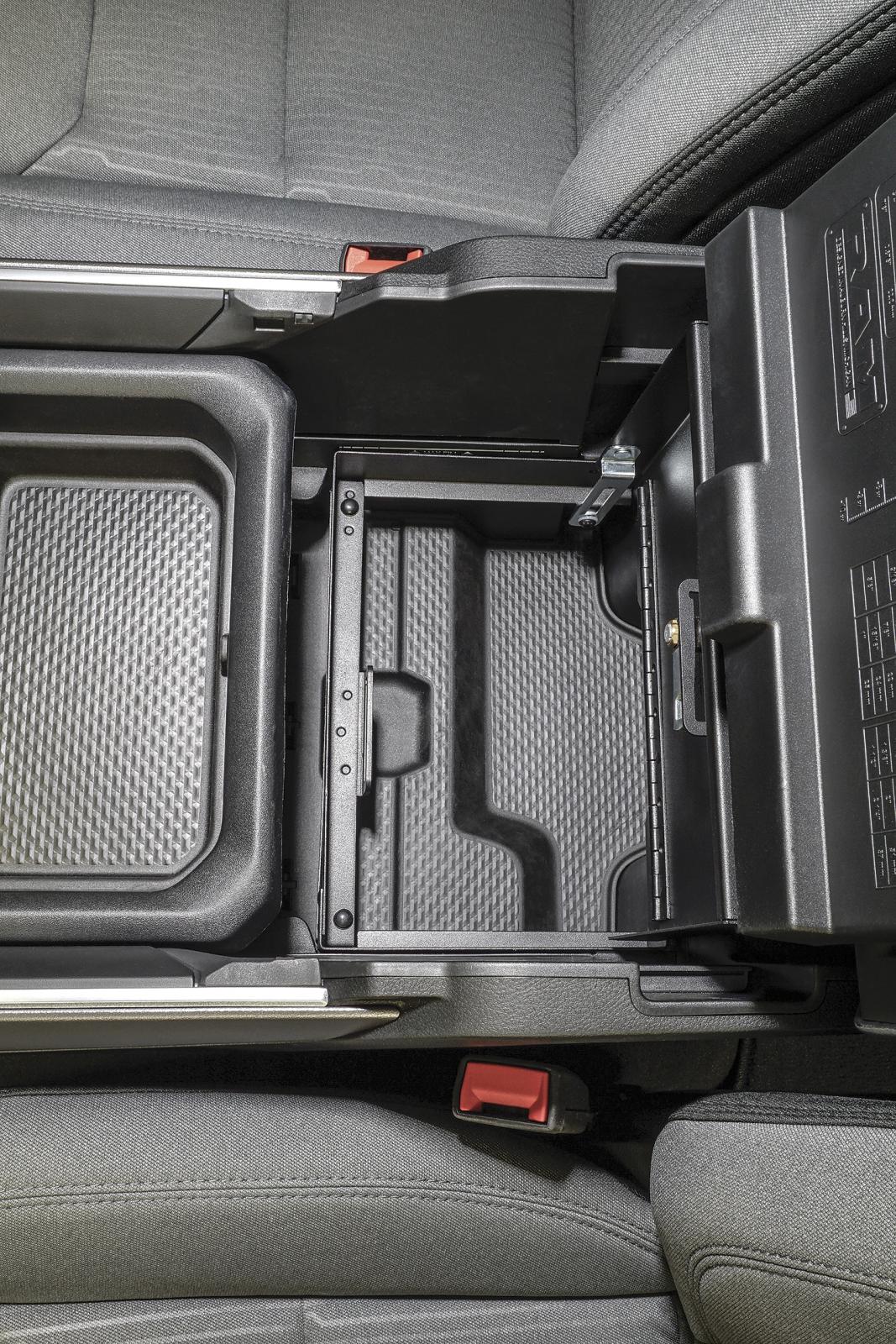 Console Safe 19-23 Ram 1500/2500/3500 w/ Fixed Floor Console w/o Sliding Console Trays with Cup Holder Lids Products Tuffy Security-7