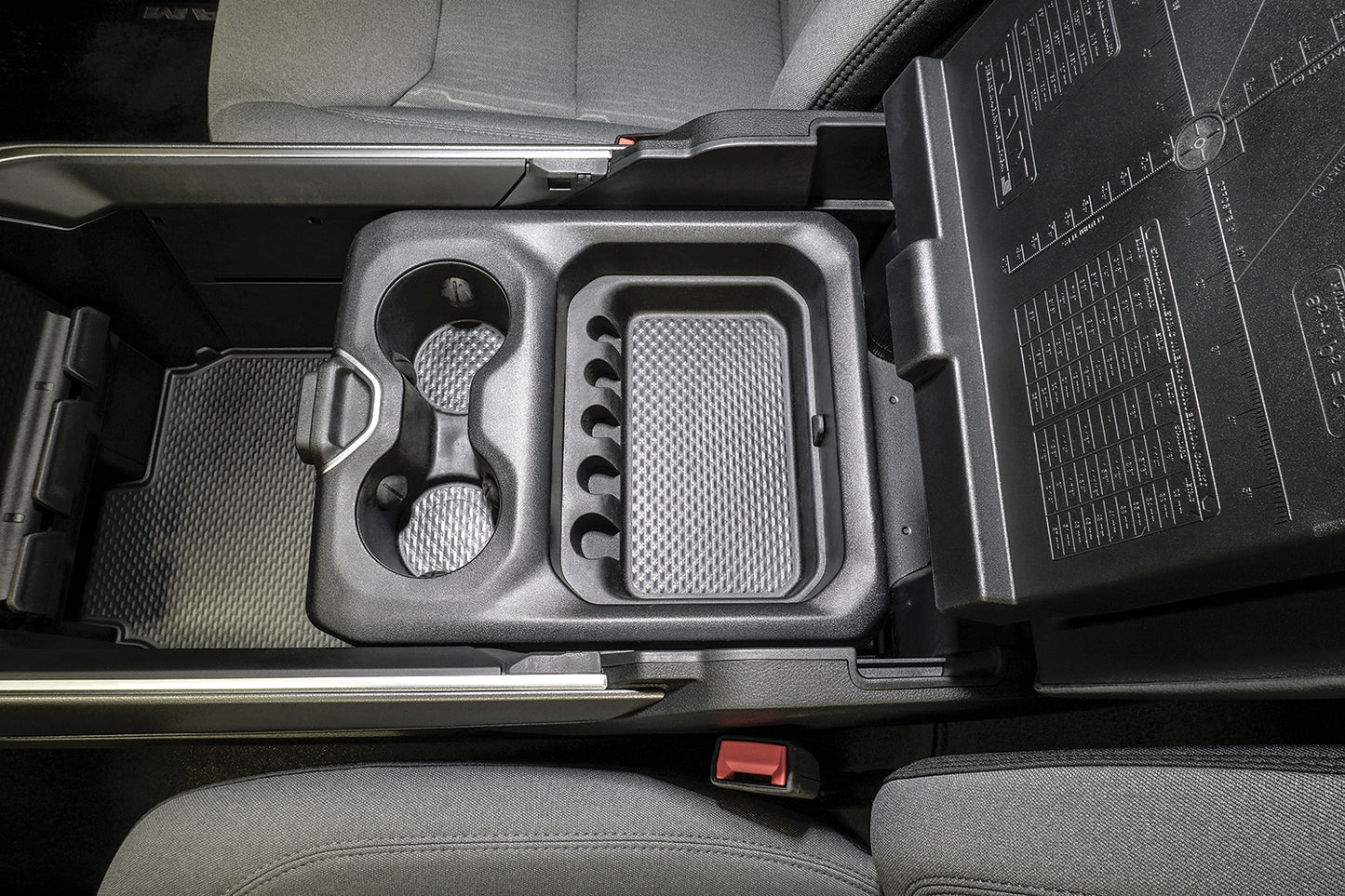 Console Safe 19-23 Ram 1500/2500/3500 w/ Fixed Floor Console w/o Sliding Console Trays with Cup Holder Lids Products Tuffy Security-11