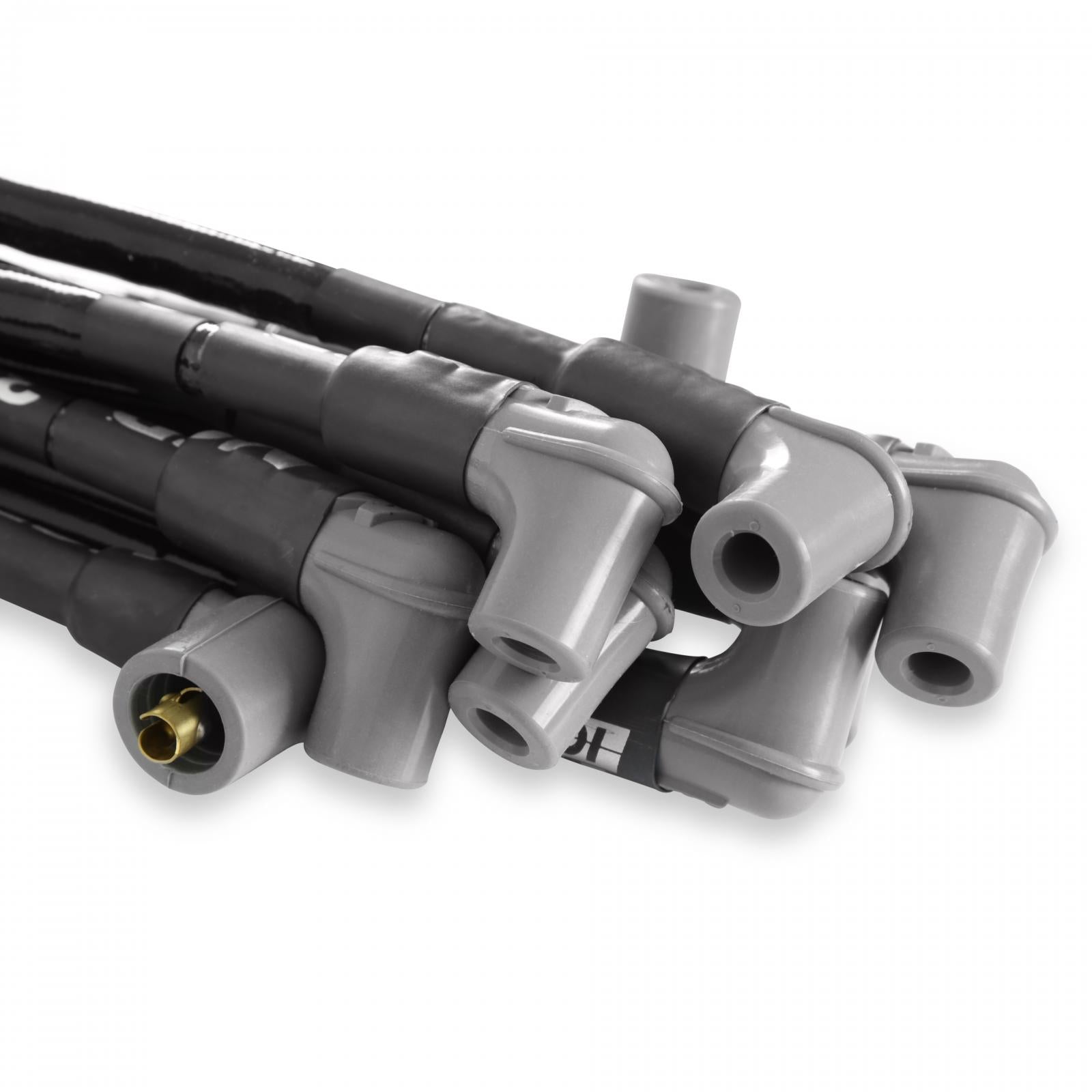 Sleeved Spark Plug Wires For Sbc Under Exhaust Hei The Race Tailored 8.5Mm Super Conductor Wire Sets Equipped With High Temp Silicone-Fiberglass Sleeving To Fit Race Engines With Under Exhaust Wires With Hei Ends MSD Ignition-2