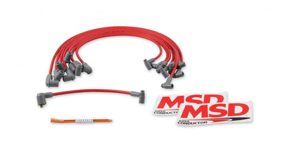 Super Conductor 8.5Mm Spark Plug Wire Set Small Block Chevy With Hei Cap The Race Tailored 8.5Mm Super Conductor Wire Sets Are Designed Specifically To Fit Race Engines Equipped With Headers Or An Distributor MSD Ignition-1