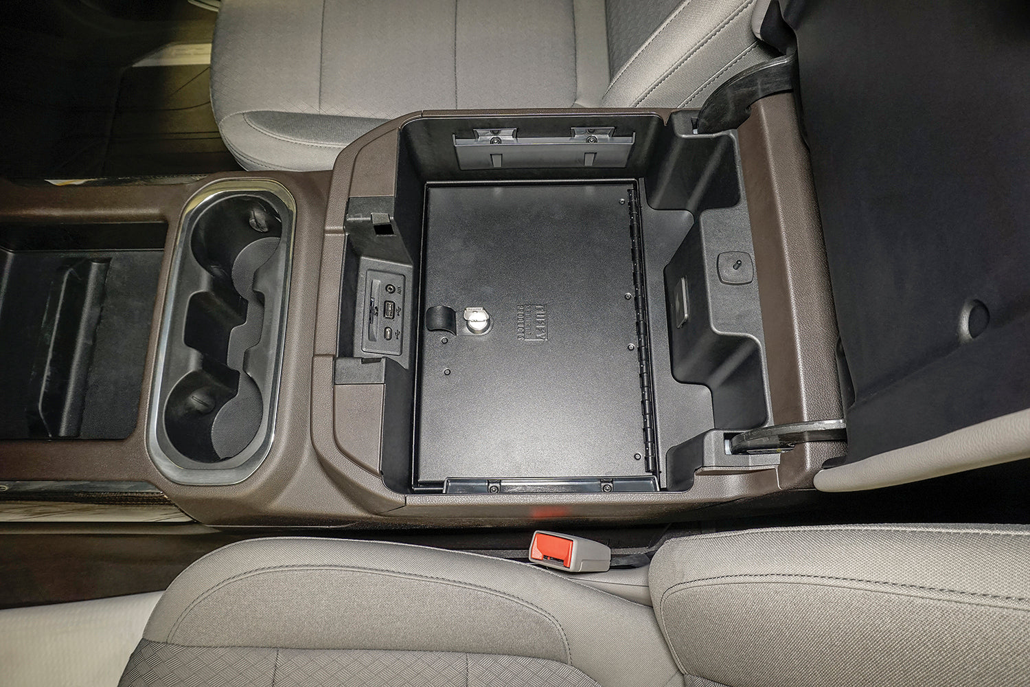 Console Safe Chevy/GMC Silverado/Sierra w/o Wireless Charging Pad 2019-2025 | Standard Key Products Tuffy Security-10