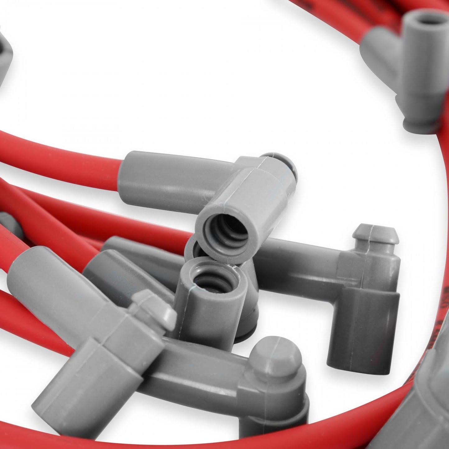 Super Conductor Spark Plug Wire Set Small Block Chevy W/Hei Cap For Use On Chevy Small Block With Hei, Red Jacket MSD Ignition-3