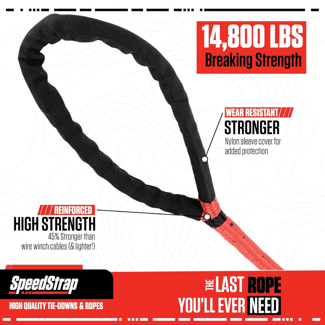 5/8 Inch Lil Mama Kinetic Recovery Rope - 30 Foot PRP Seats-1